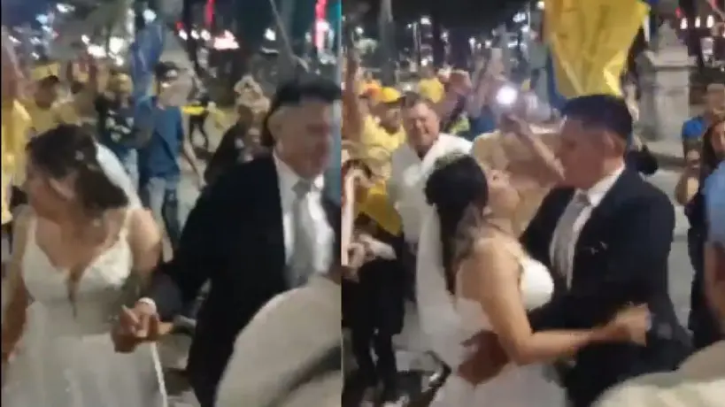 ¿Y la luna de miel? Matrimonio se va al Ángel de la Independencia a celebrar el bicampeonato