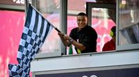 Kylian Mbappé fue el encargado de bajar la bandera a cuadros en el Gran Premio de Mónaco