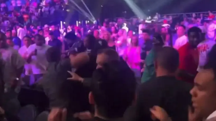 Ryan García y Caleb Plant a punto de llegar a los golpes en gradas del MGM Grand