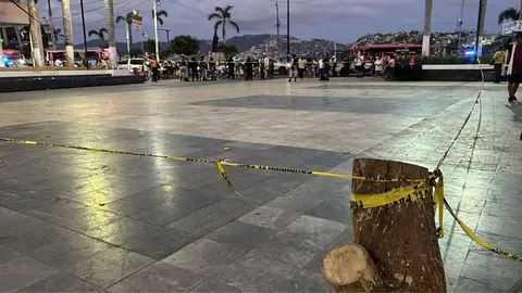 5 personas heridas tras explosión en el Zócalo de Acapulco
