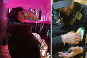 Rescatan a un tucán herido que se metió en un patio en Iztapalapa