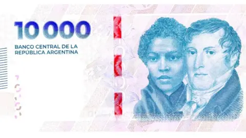 Argentina ha lanzado un nuevo billete de 10,000 debido a la alta inflación que enfrenta el país