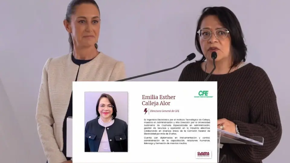 Emilia Esther Calleja, se vuelve la primera mujer en ser titular de la CFE