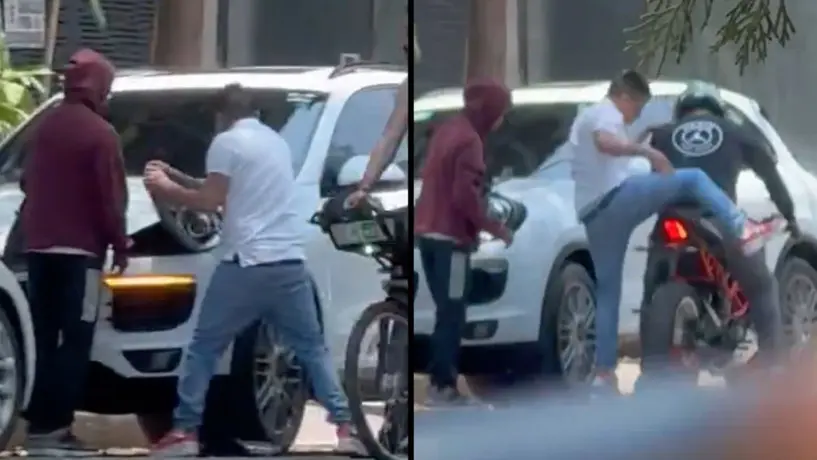 VIDEO: Roban autopartes en plena luz del día sobre calles de La Condesa