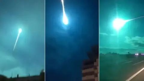 ¡Espectacular! Un meteorito ilumina el cielo de España y Portugal