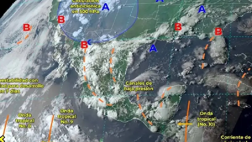 Clima en México este 15 de julio: Se prevén fuertes lluvias por onda tropical 10