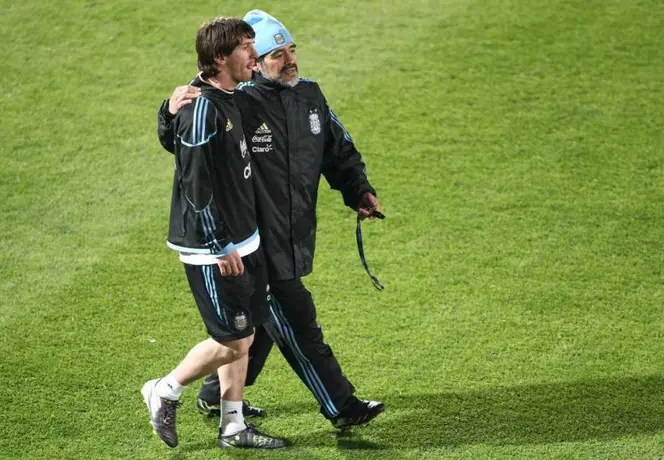 Messi lamentó que Maradona no vio a Argentina coronarse en Qatar 2022