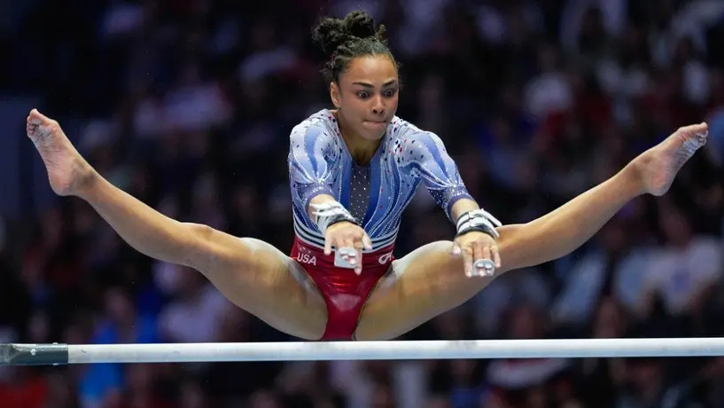 Conoce a Hezly Rivera, la joven de 16 años en el equipo olímpico de gimnasia de Estados Unidos