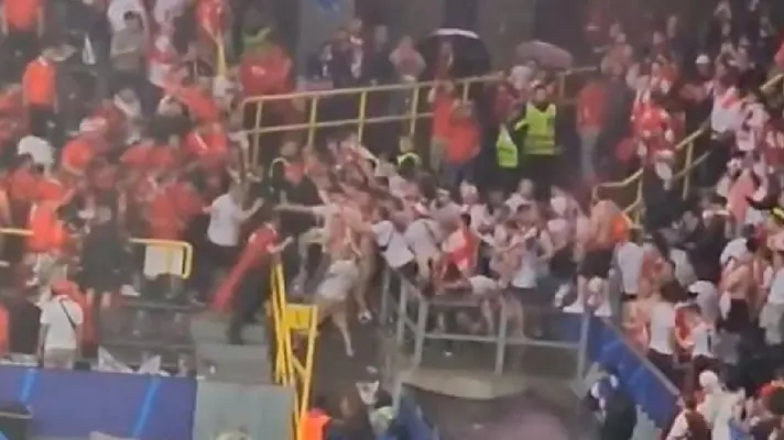 Eurocopa 2024: Aficionados de Turquía y Georgia protagonizan pelea en Signal Iduna Park