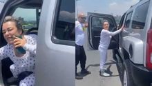 ¡Surge Lady Collado! Mujer choca a vehículo y trata de escapar, pero su Hummer se queda sin gasolina