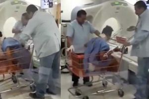 ¿Video de paciente del IMSS trasladado en carrito de supermercado es real? Presidencia lo aclara