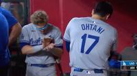 Shohei Ohtani y Kike Hernández celebran al estilo de Dragon Ball con un kamehameha