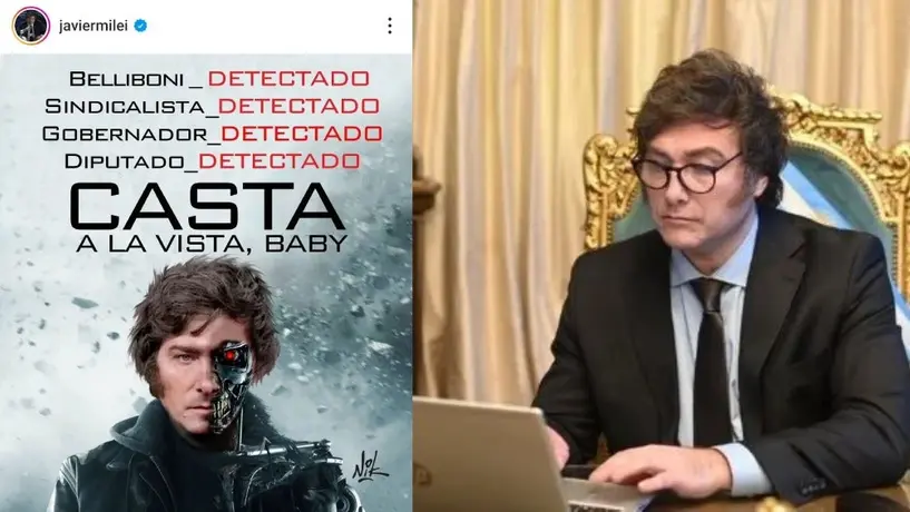 Javier Milei se compara con Terminator y asegura ser un enviado desde un futuro post apocalíptico