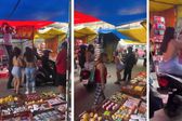 VIDEO: Mujeres ‘perrean’ a policías en pleno tianguis; la autoridad se hace de la vista gorda