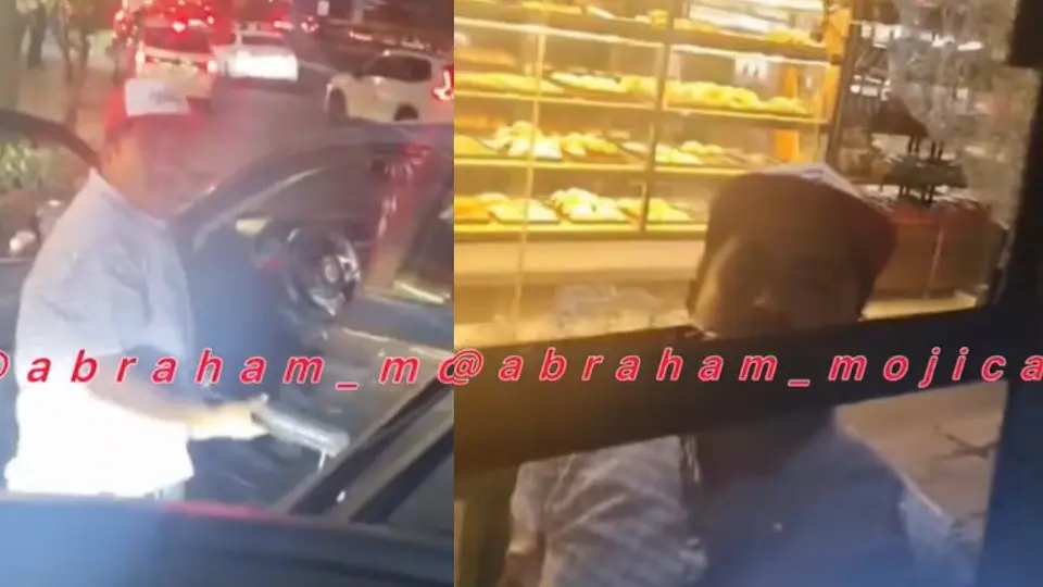 Un conductor le estrella el vidrio a un conductor de un metrobús de la CDMX