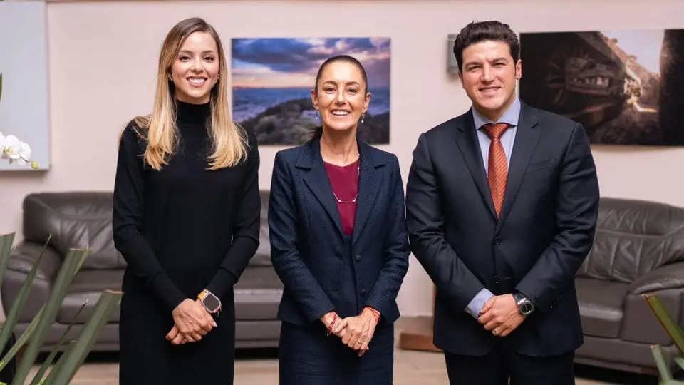 Claudia Sheinbaum se reune con Samuel García y Mariana Rodríguez