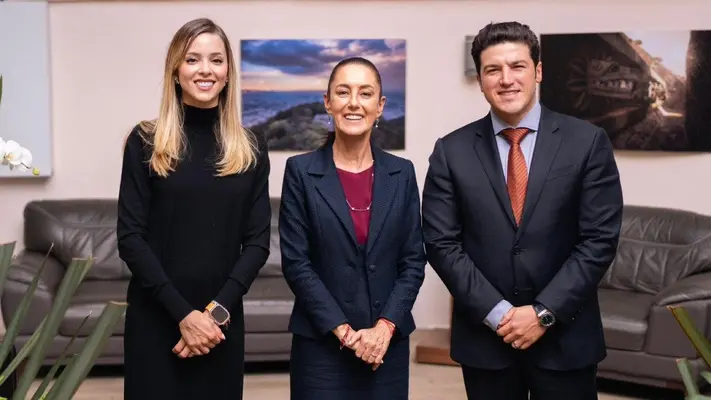 Claudia Sheinbaum se reune con Samuel García y Mariana Rodríguez