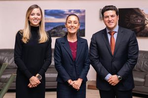 Claudia Sheinbaum se reune con Samuel García y Mariana Rodríguez