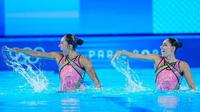 Nuria Diosdado y Joana Jiménez, Top 10 tras rutina técnica en dúos de natación artística