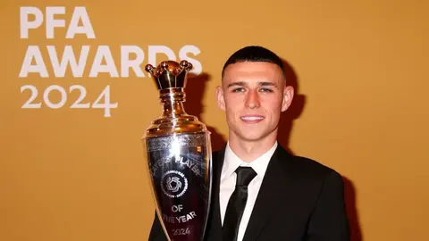 Phil Foden, elegido como Jugador del Año por la PFA de Inglaterra
