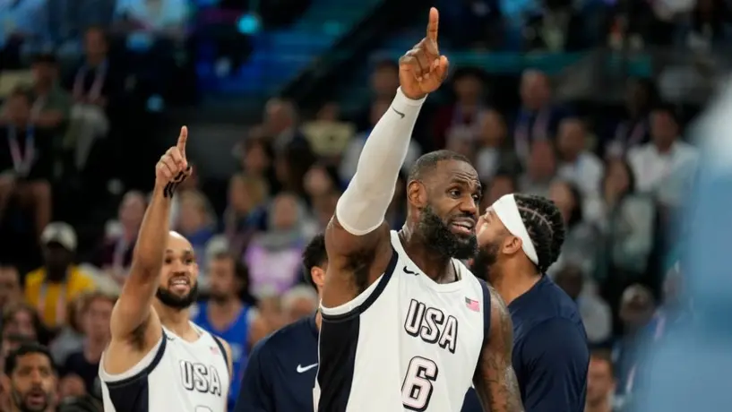 París 2024: Sufrida victoria de Estados Unidos a Serbia en Semifinal de basquetbol