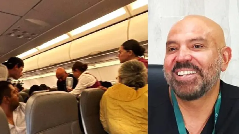 VIDEO: Médico del IMSS le salva la vida a un pasajero en pleno vuelo