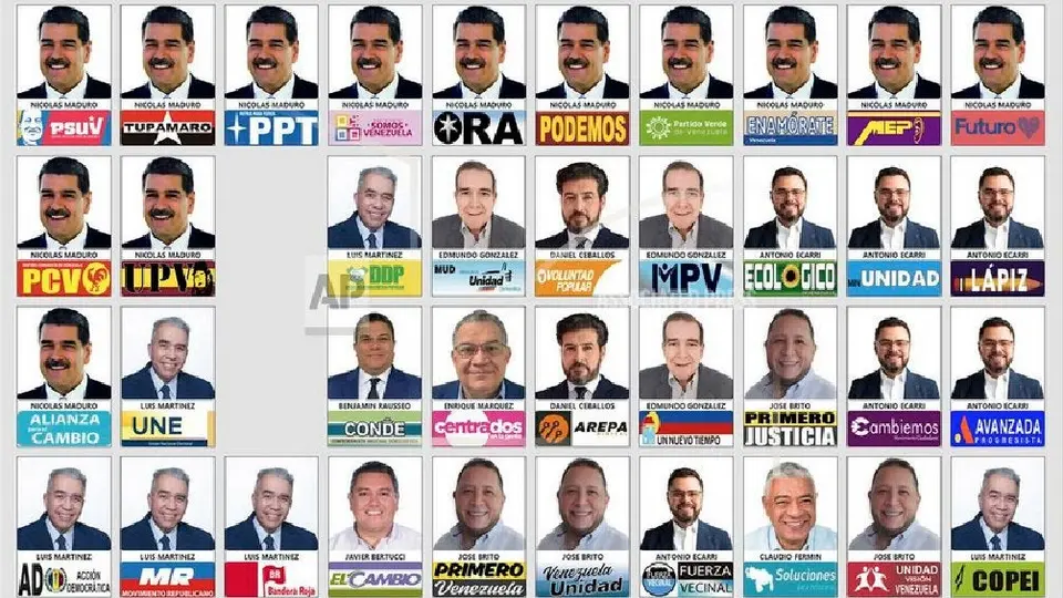 ¿No le pierdes? Nicolás Maduro aparece 13 veces en la boleta presidencial de Venezuela