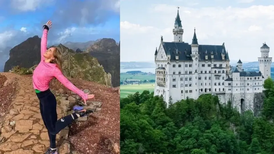 Gimnasta Natalie Stichova muere tras caerse de una montaña por una selfie con el Castillo de la Bella Durmiente