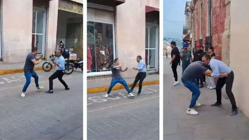 VIDEO: Captan pelea en pleno centro de Morelia y se hace viral
