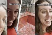 VIDEO: Extranjera se sorprende al ver granizo por primera vez en México: "Es una locura"