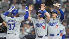 Dodgers aplastan a los Yankees y aseguran la serie