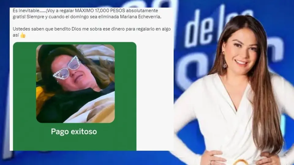 Usuario en ‘X’ regalará 17 mil pesos si Mariana Echeverría es la eliminada de la Casa de los Famosos México