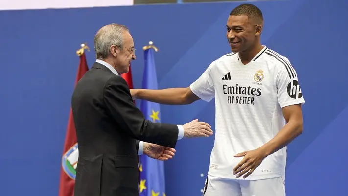 Florentino Pérez le da la bienvenida a Mbappé “Viene para ayudarnos a seguir ganando”