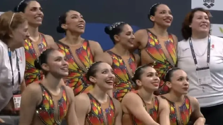 ¡Bañadas de triunfo! México con medalla de plata en la Copa del Mundo de Natación Artística