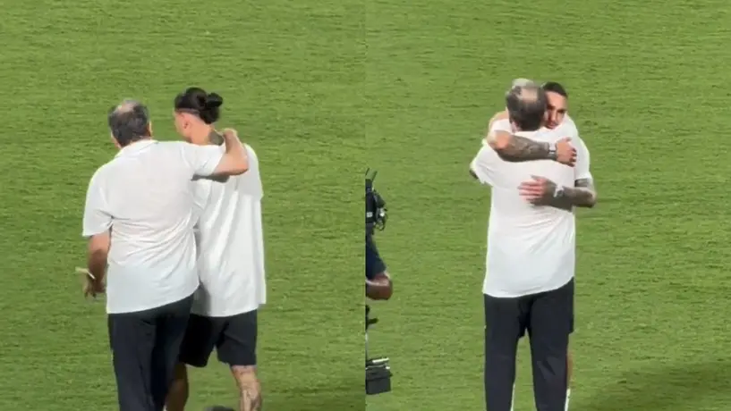Marcelo Bielsa da emotivo abrazo a Darwin Núñez tras quedar terceros en Copa América