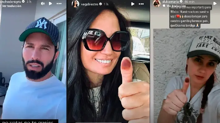 Famosos mexicanos salen a votar este 2 de junio y lo comparten en redes sociales