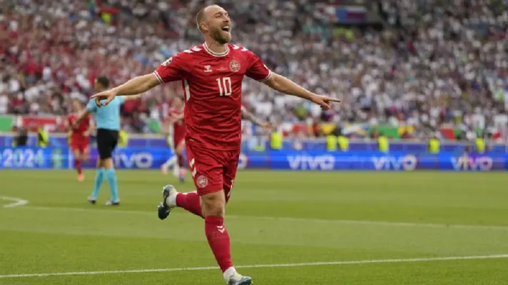 ¡Heroico! Christian Eriksen reaparece con Dinamarca en la Eurocopa 2024 con golazo