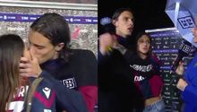 Novia de jugador del Bologna de la Serie A interrumpió entrevista y se hizo viral en redes
