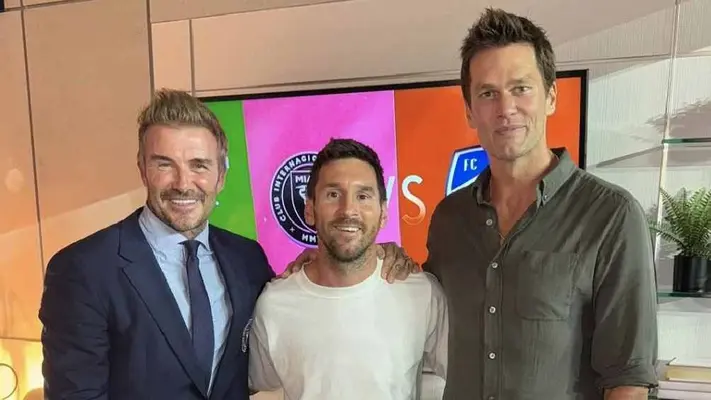 ¡Tremendo encuentro! David Beckham comparte reunión entre Tom Brady y Lionel Messi