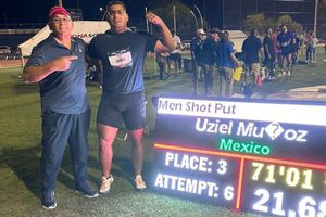 Uziel Muñoz, lanzador mexicano de bala, logra plaza olímpica para París