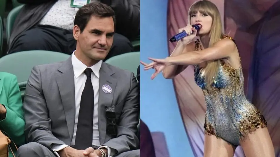 ¡Lo mejor de dos mundos! Taylor Swift y Roger Federer coincidieron en Suiza