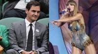 ¡Lo mejor de dos mundos! Taylor Swift y Roger Federer coincidieron en Suiza