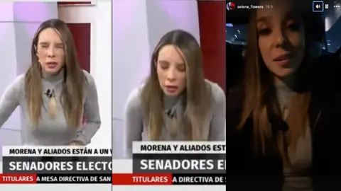 VIDEO: La periodista de Milenio, Selene Flores, se desvanece en vivo en pleno noticiero