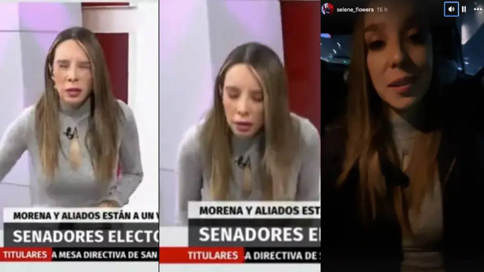 VIDEO: La periodista de Milenio, Selene Flores, se desvanece en vivo en pleno noticiero
