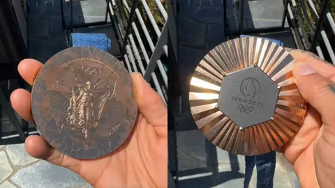 Exhiben deterioro en medalla de bronce de París 2024 a una semana de ser entregada