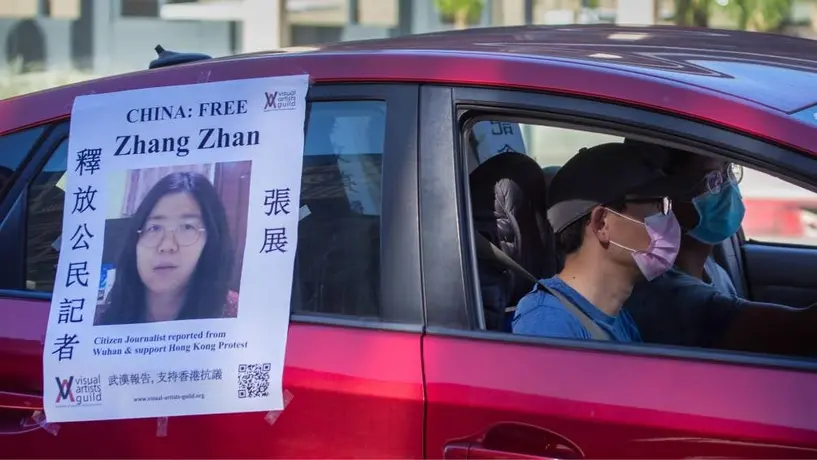 La periodista china Zhang Zhan, arrestada por informar sobre el brote de Covid-19 en Wuhan, ha sido liberada