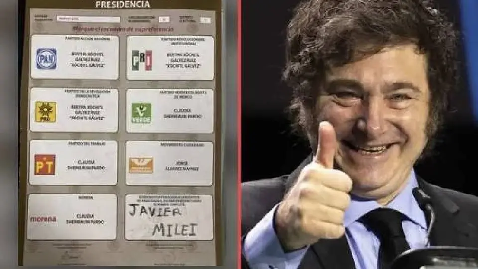 Mexicanos votan por Javier Milei y mandatario argentino lo presume en sus redes