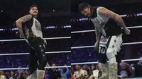 Dominik Mysterio pisa y maltrata a la playera de Rayados en la presentación de WWE en Monterrey