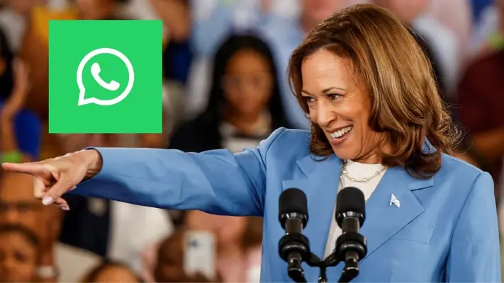 Kamala Harris abre canal de Whatsapp para llegar a más votantes latinos