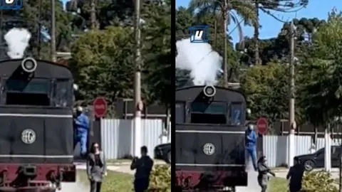 VIDEO: Maquinista patea a mujer para que no fuera golpeada por un ferrocarril